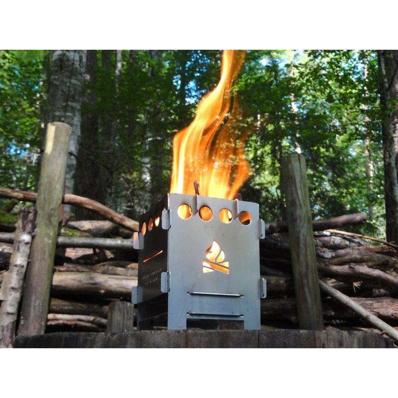 Bushcraft Essentials Bushbox Outdoor Pocket Stove Woodstove