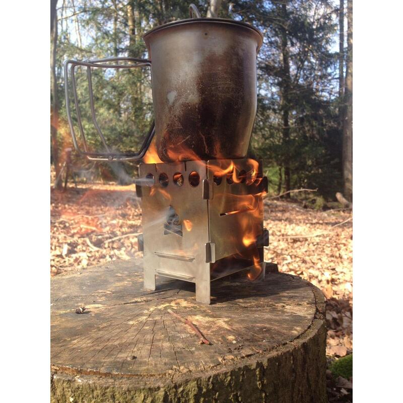 Bushcraft Essentials Bushbox Outdoor Pocket Stove Woodstove