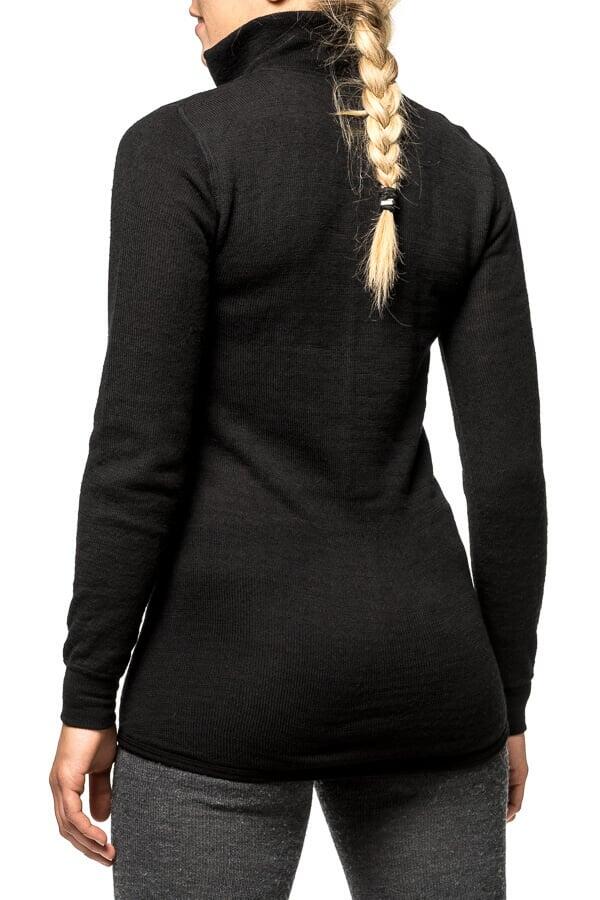 Woolpower Merino Base Layer Zip Rollkragenpullover 200 - Schwarz 2/5