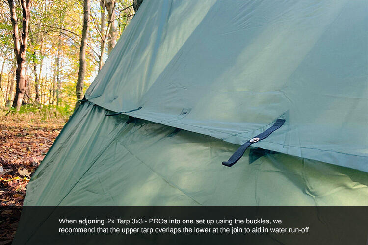 DD Hammocks Tarp 3x3 - PRO - Vert olive 4/6