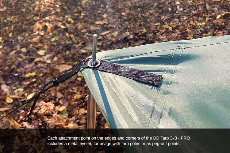 DD Hammocks Tarp 3x3 - PRO - Vert olive 5/6