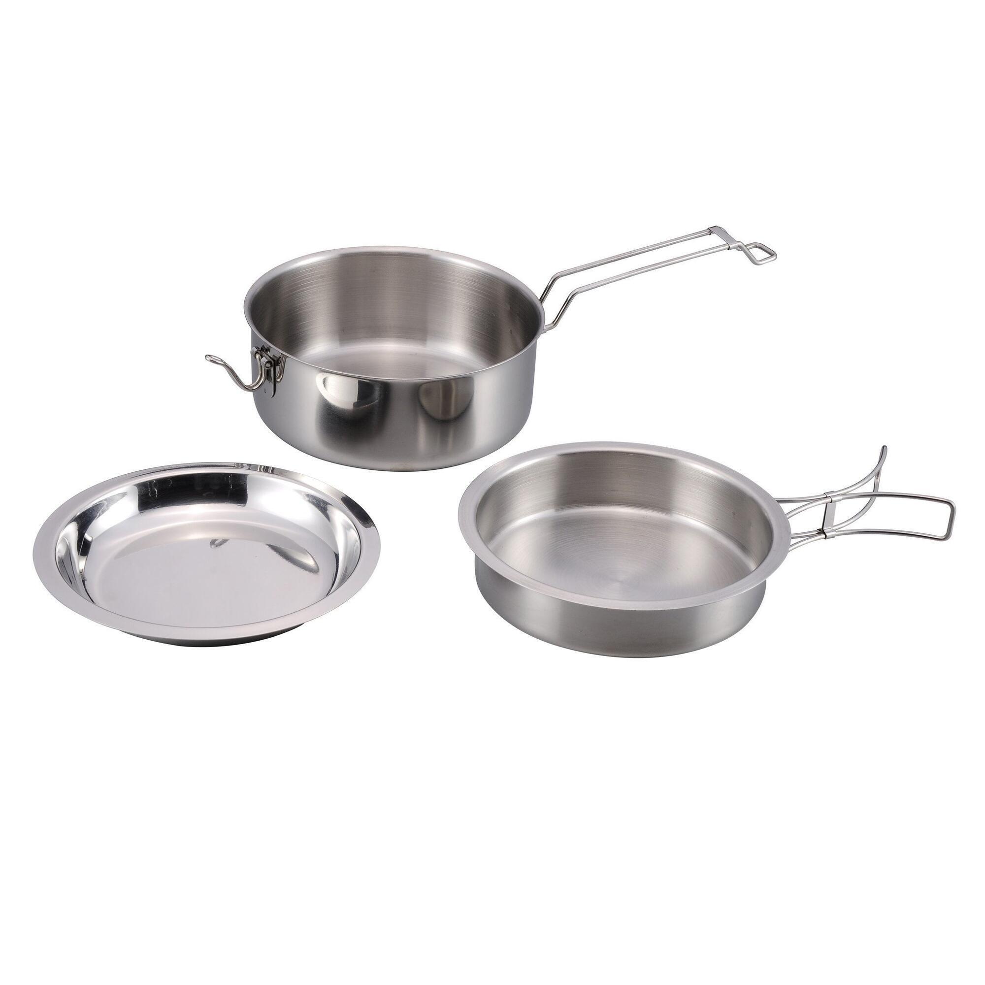 Conjunto de Cozinha Caminhada na Natureza RVS Steelpan/Bord
