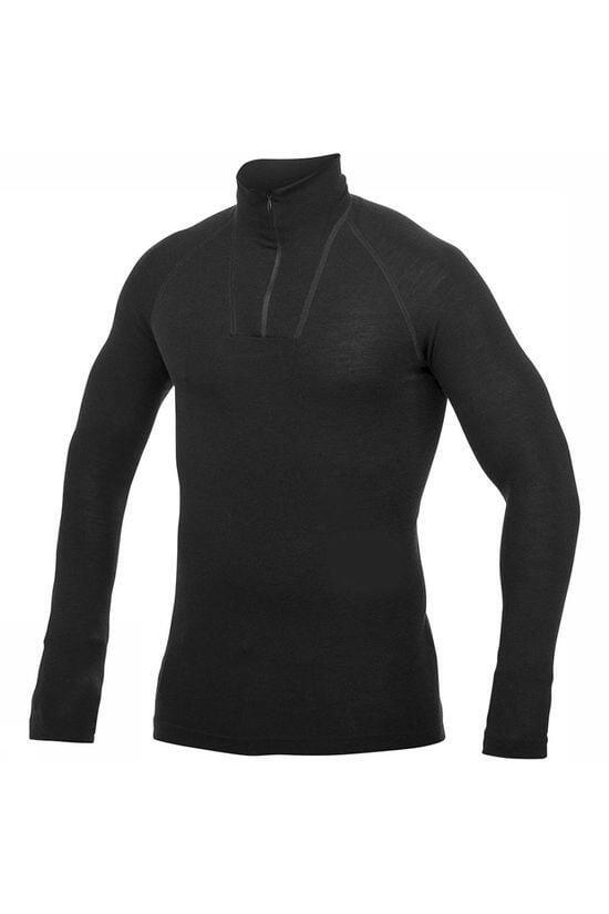 WOOLPOWER Woolpower Merino Base Layer Zip Turtleneck LITE - Black