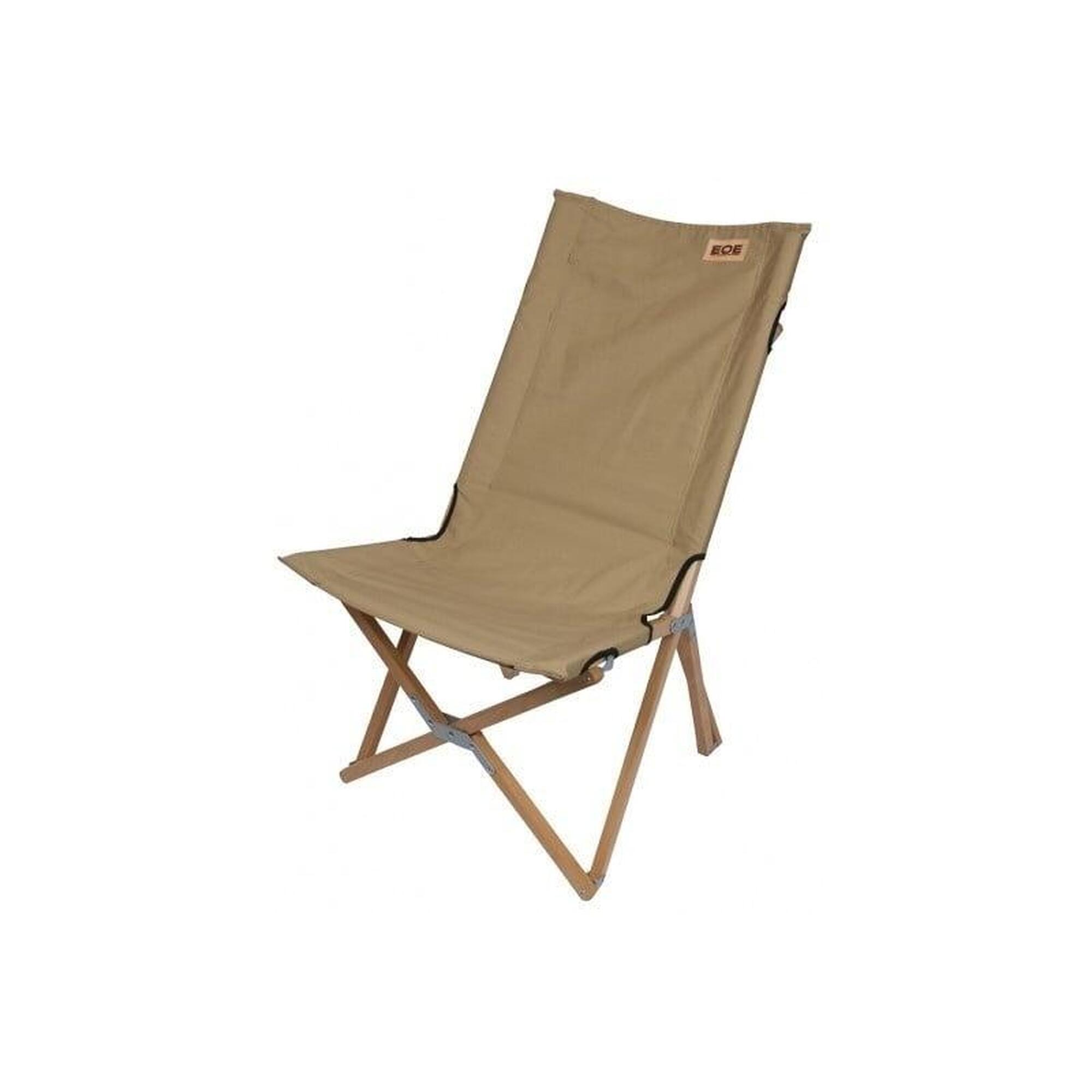 Eifel Outdoor Equipment Chaise Pliante en Bois de Chêne Grande - Sable