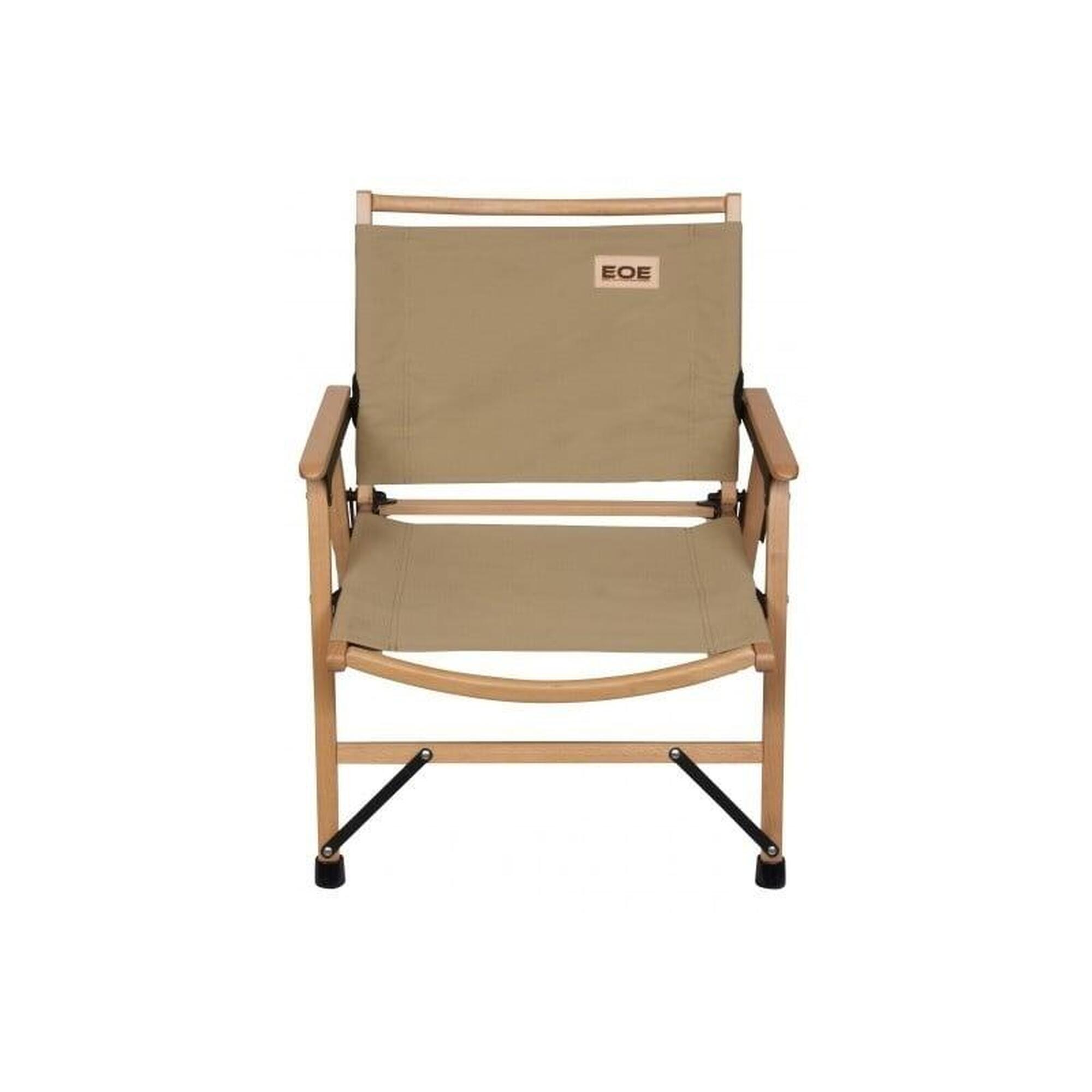 Eifel Outdoor Equipment Chaise Pliante en Bois Chêne- Sable