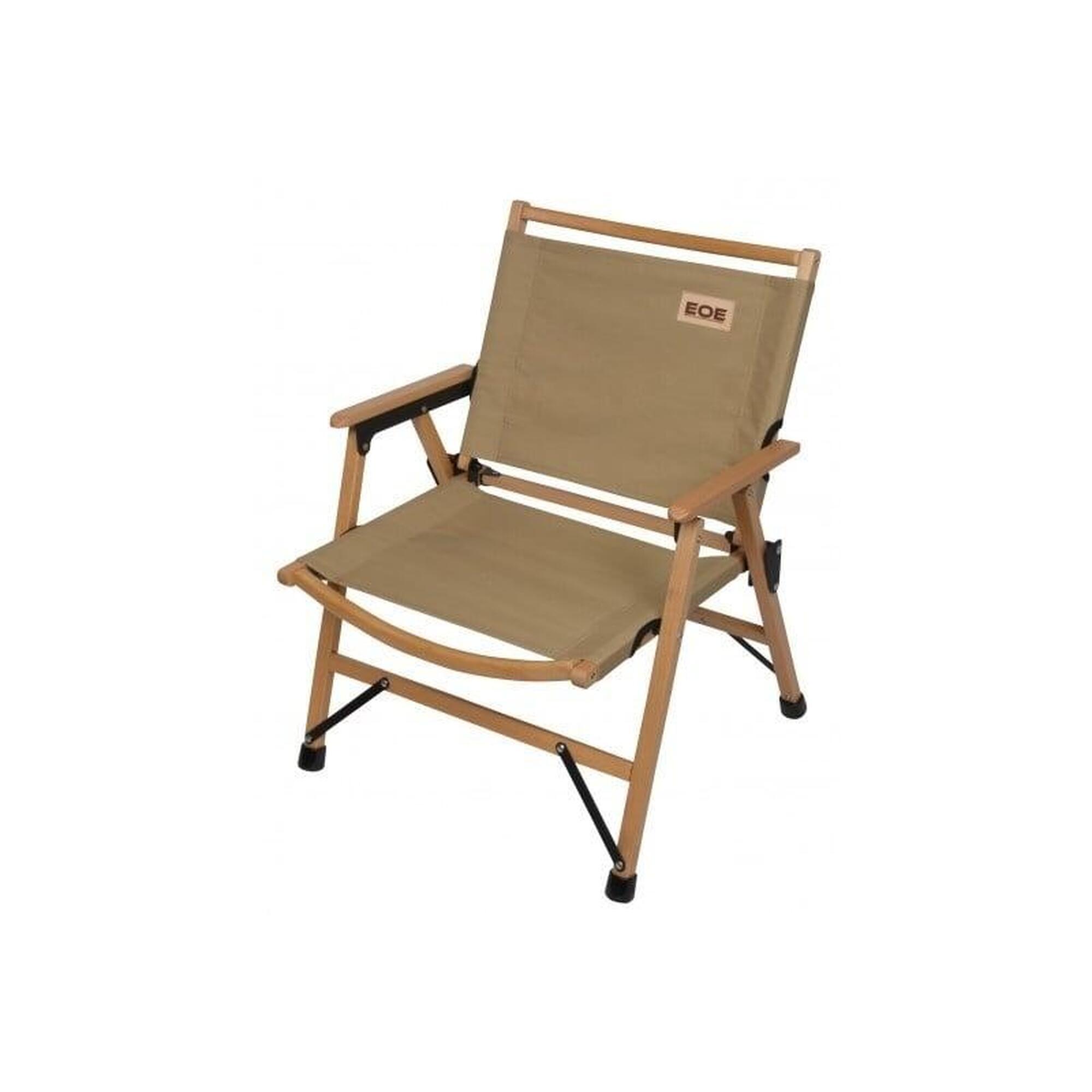 Eifel Outdoor Equipment Chaise Pliante en Bois Chêne- Sable