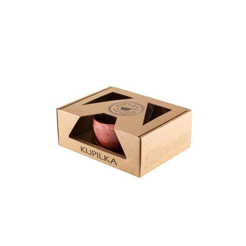 Kupilka Gift Box-Mok, Lepel en Schotel-Cranberry (rood)