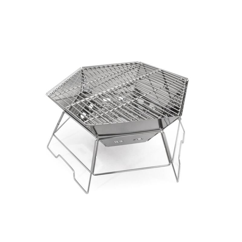 Origin Outdoors Hexagon - RVS Grill en Vuurschaal