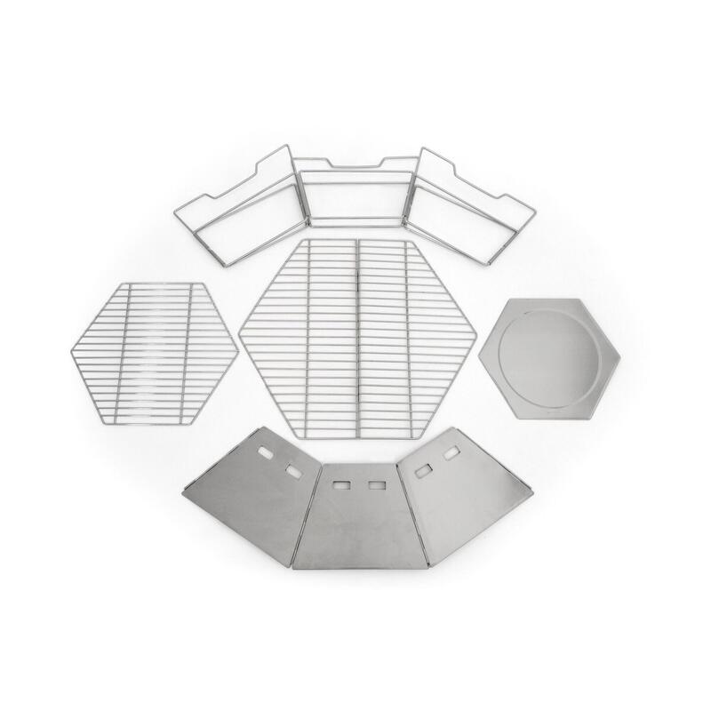 Origin Outdoors Hexagon - RVS Grill en Vuurschaal