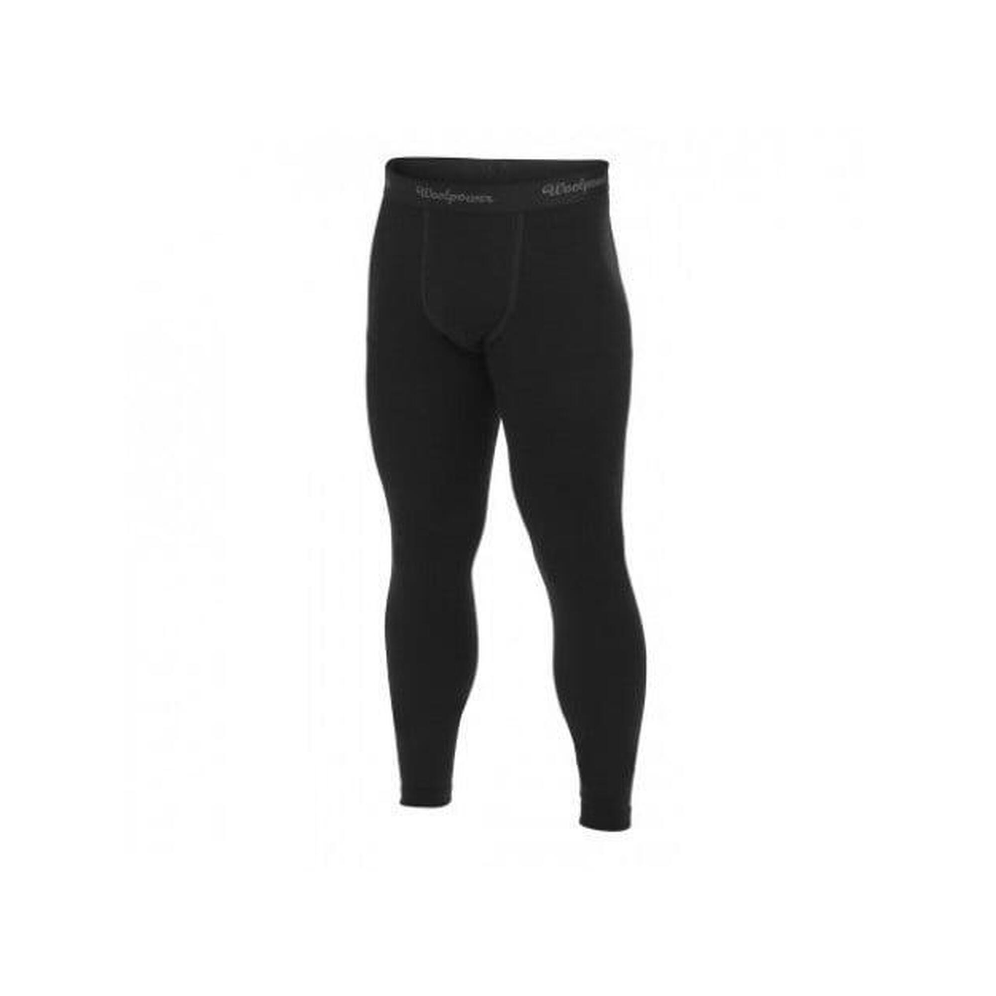 Woolpower Merino Long Johns - Uomo - LITE - Nero