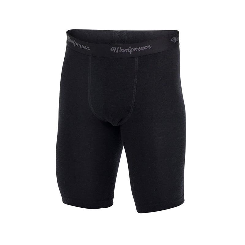 Woolpower Merino Boxer Extra Long - Hommes - LITE - Noir