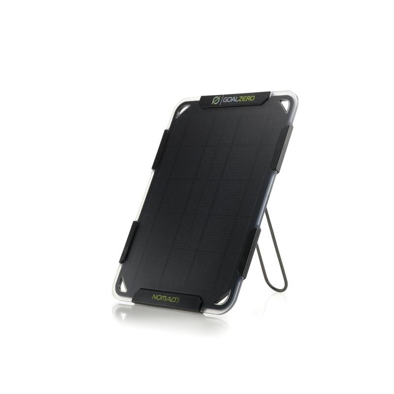 Panel solarny  z ładowarką akumulatorków turystyczny Goal Zero Nomad 5 z Guide 1