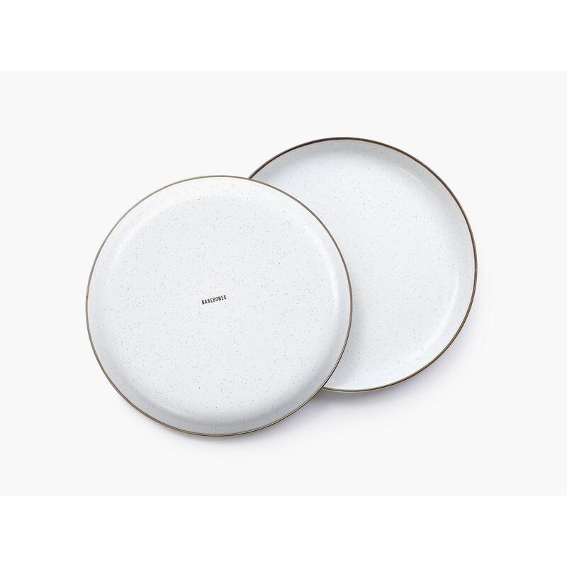 Barebones Emaille Plate / Borden - 2 stuks - Egg Shell