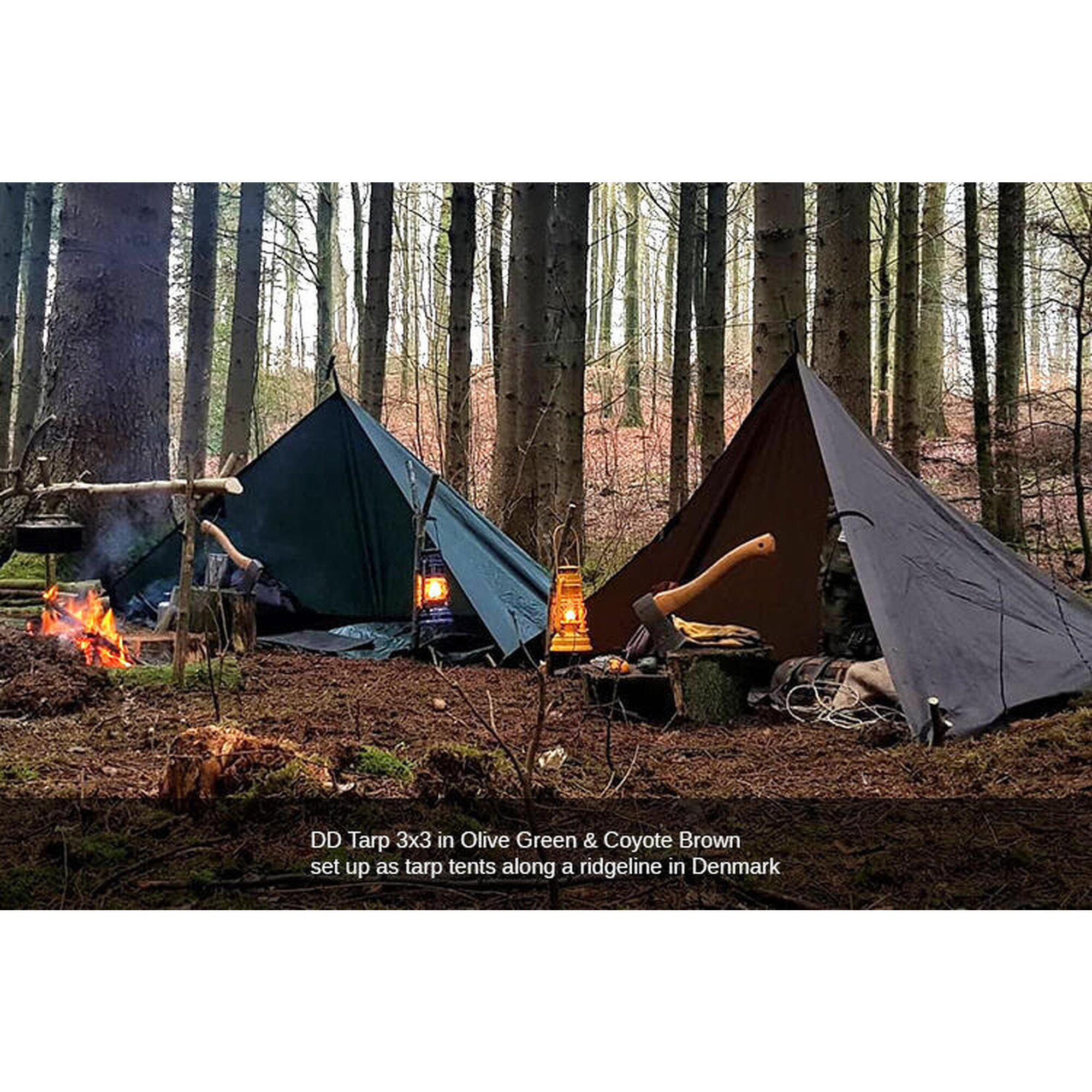 DD Hammocks Tarp 3x3 – Coyote Brown