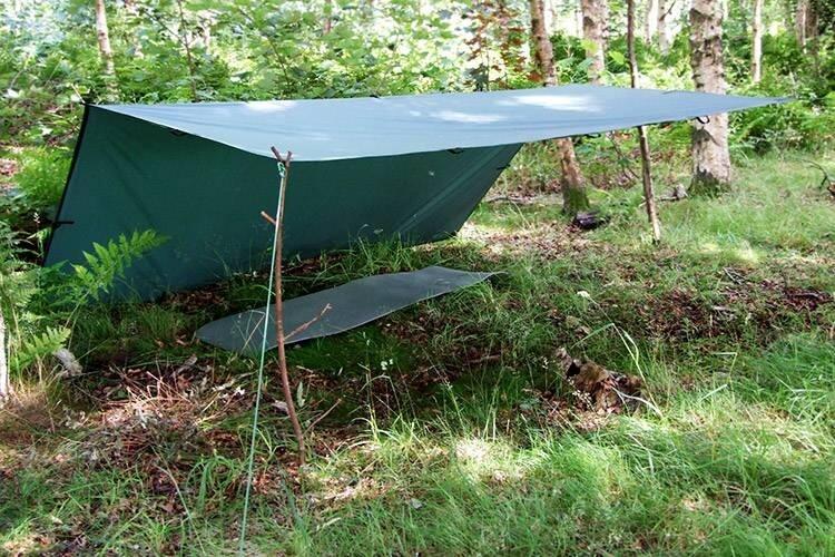 DD Hammocks Tarp 3,5x3,5 Olive Green 2/6