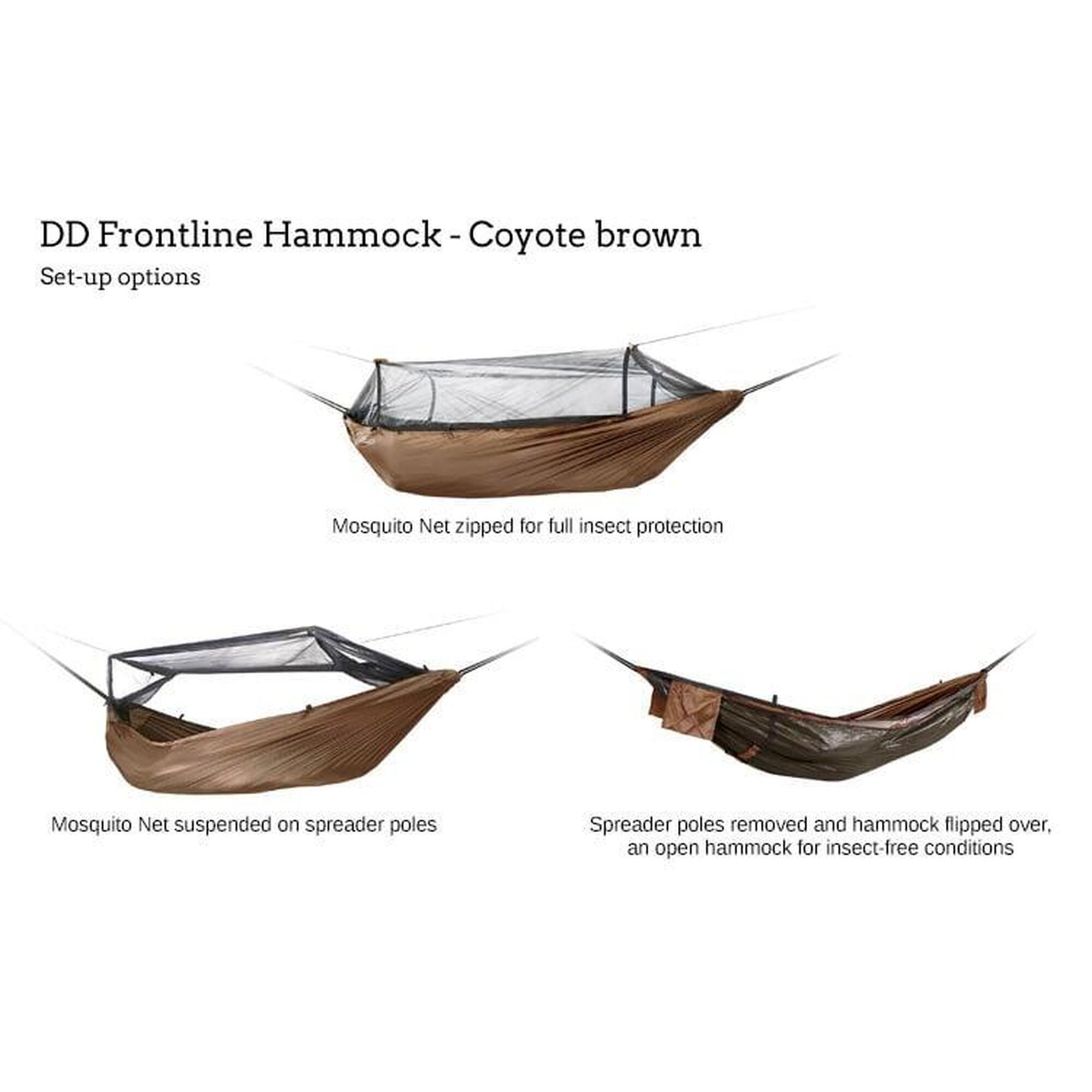 Hamac Frontline Coyote Brown DD Hammocks 2.7m x 1.4m