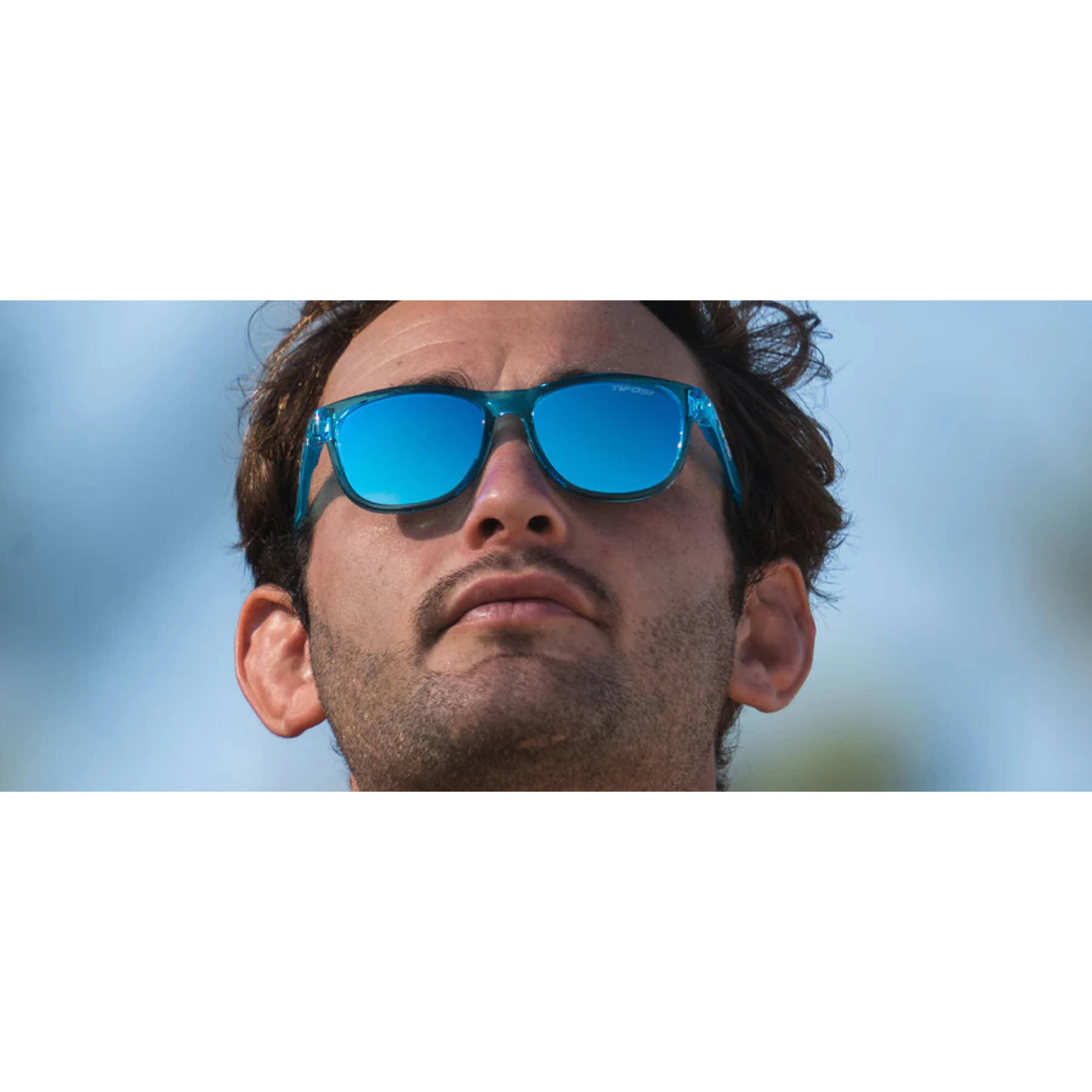 Tifosi Swank-Crystal Sky Blue - Smoke Bright Blue -  5