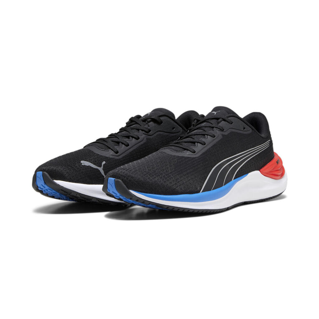 PUMA Mens Electrify Nitro 3 Running Shoes - Black-For All Time Red