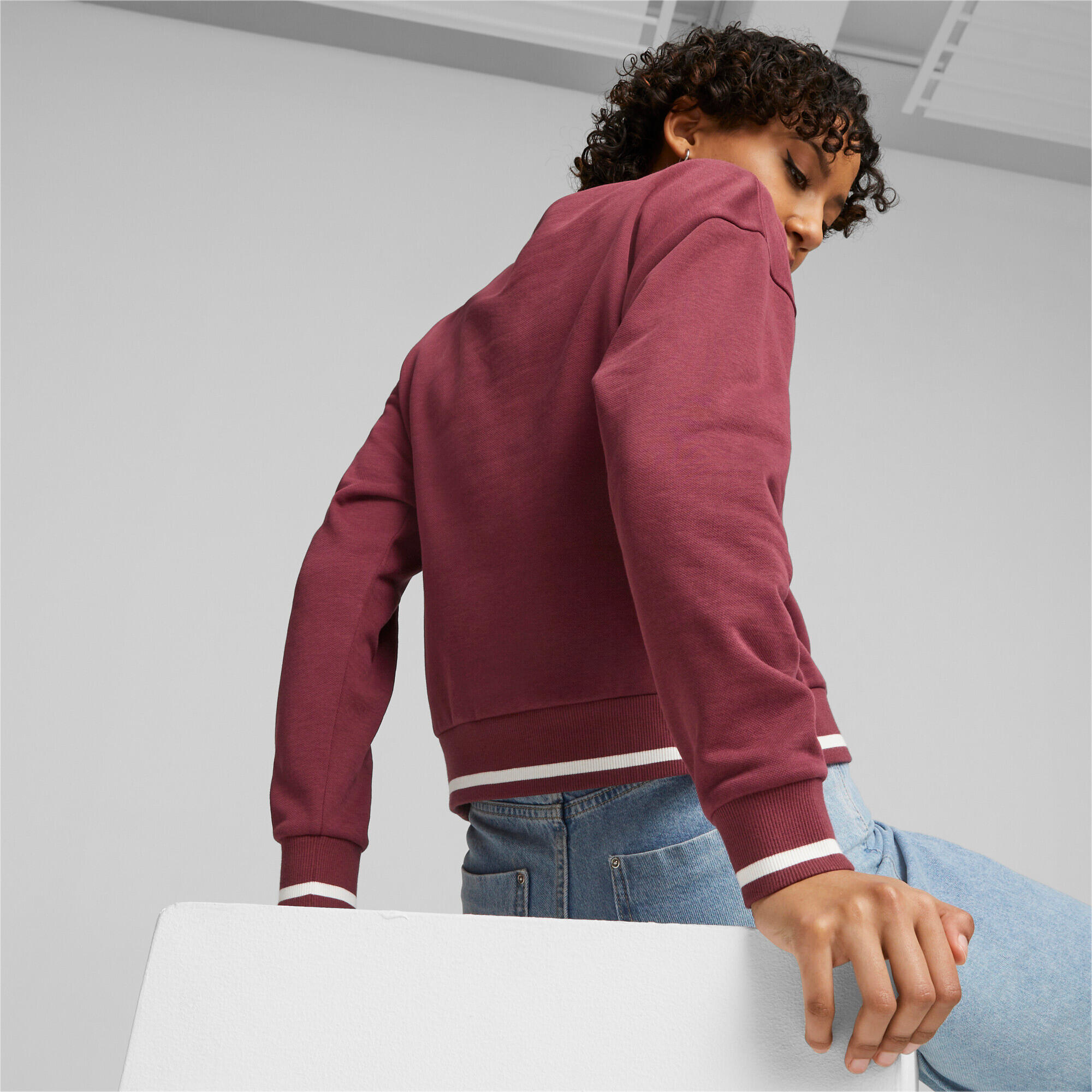 Sweat PUMA SQUAD Femme PUMA Dark Jasper Red 7/7