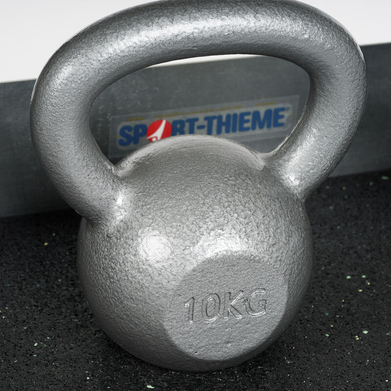 Sport-Thieme Kettlebell Hammerschlag, lackiert, Grau, 10 kg
