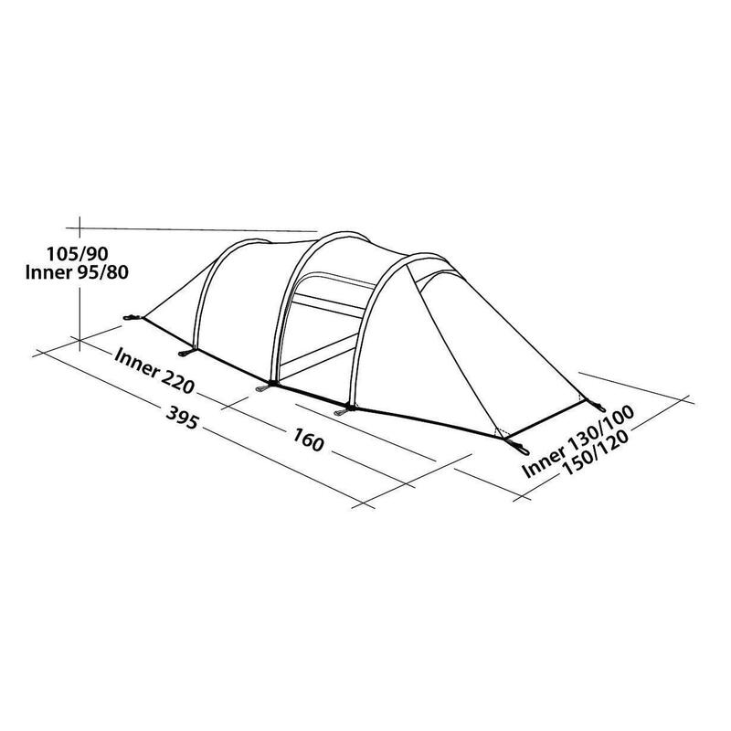 Robens Voyager 2EX - 2 Persoons Tent Tunneltent