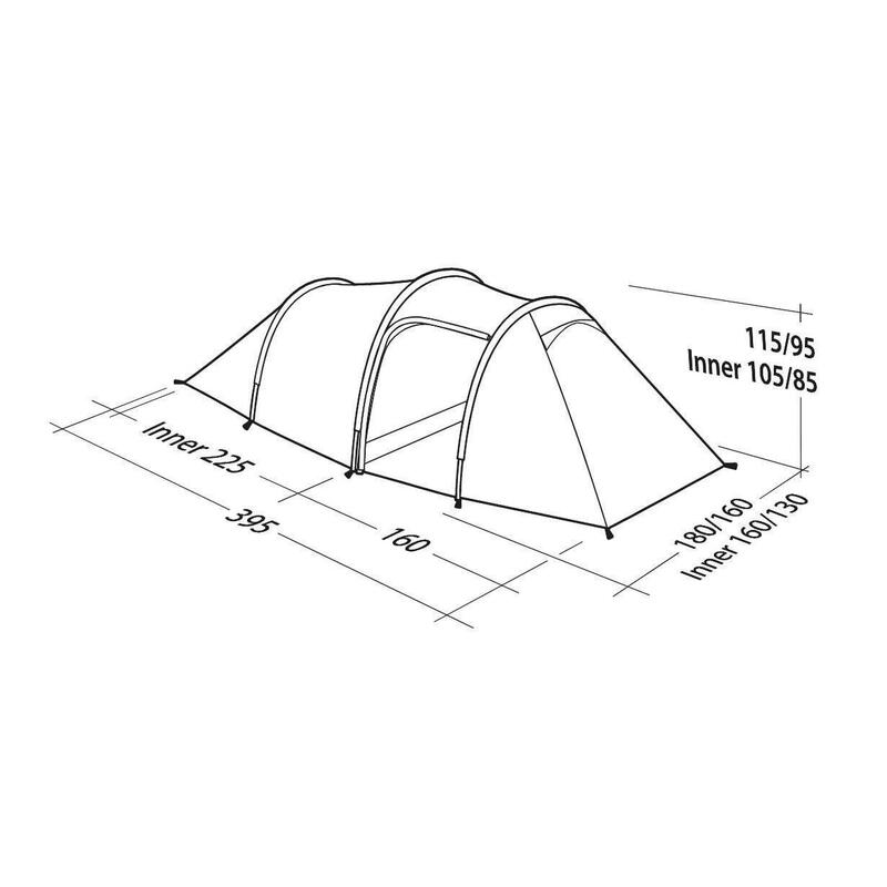 Robens Voyager 3EX - 3 Persoons Tent Tunneltent