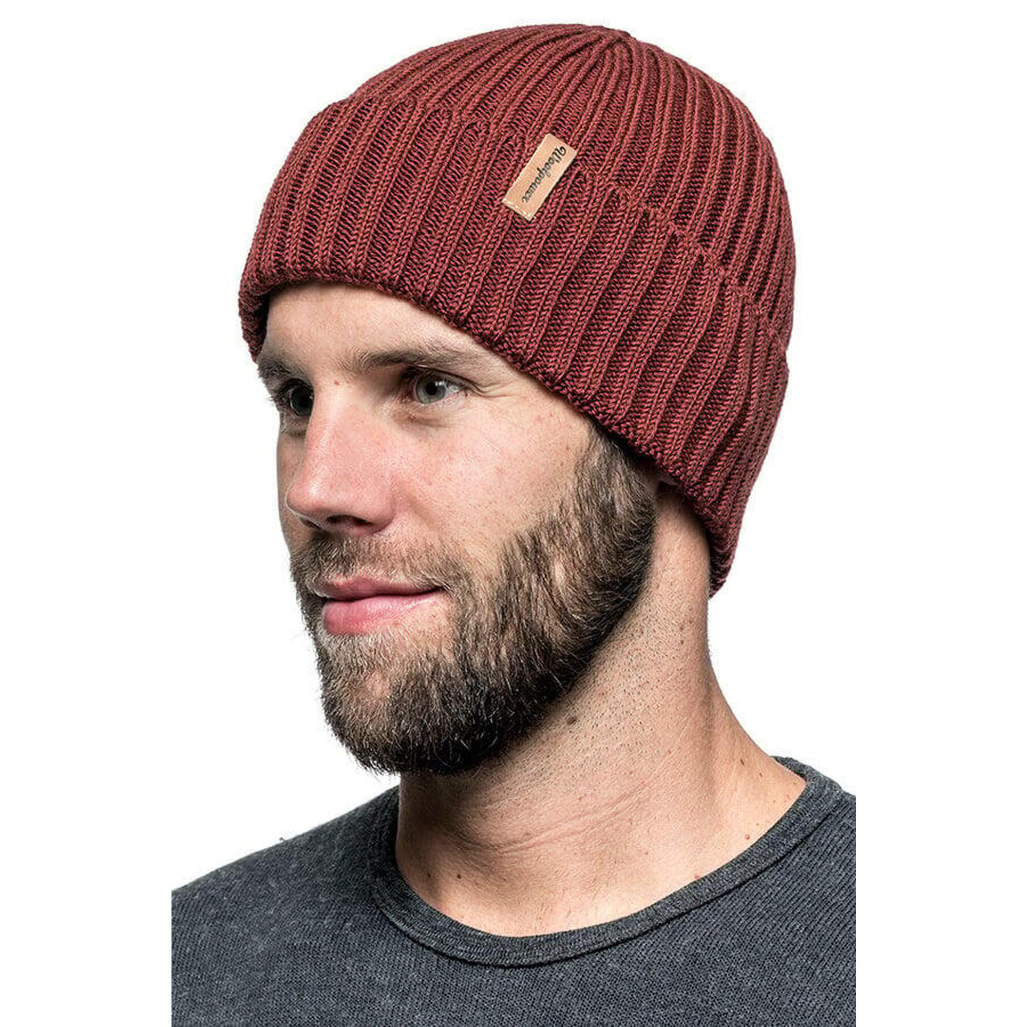 Woolpower Beanie Rib - Rust Red Warme Muts