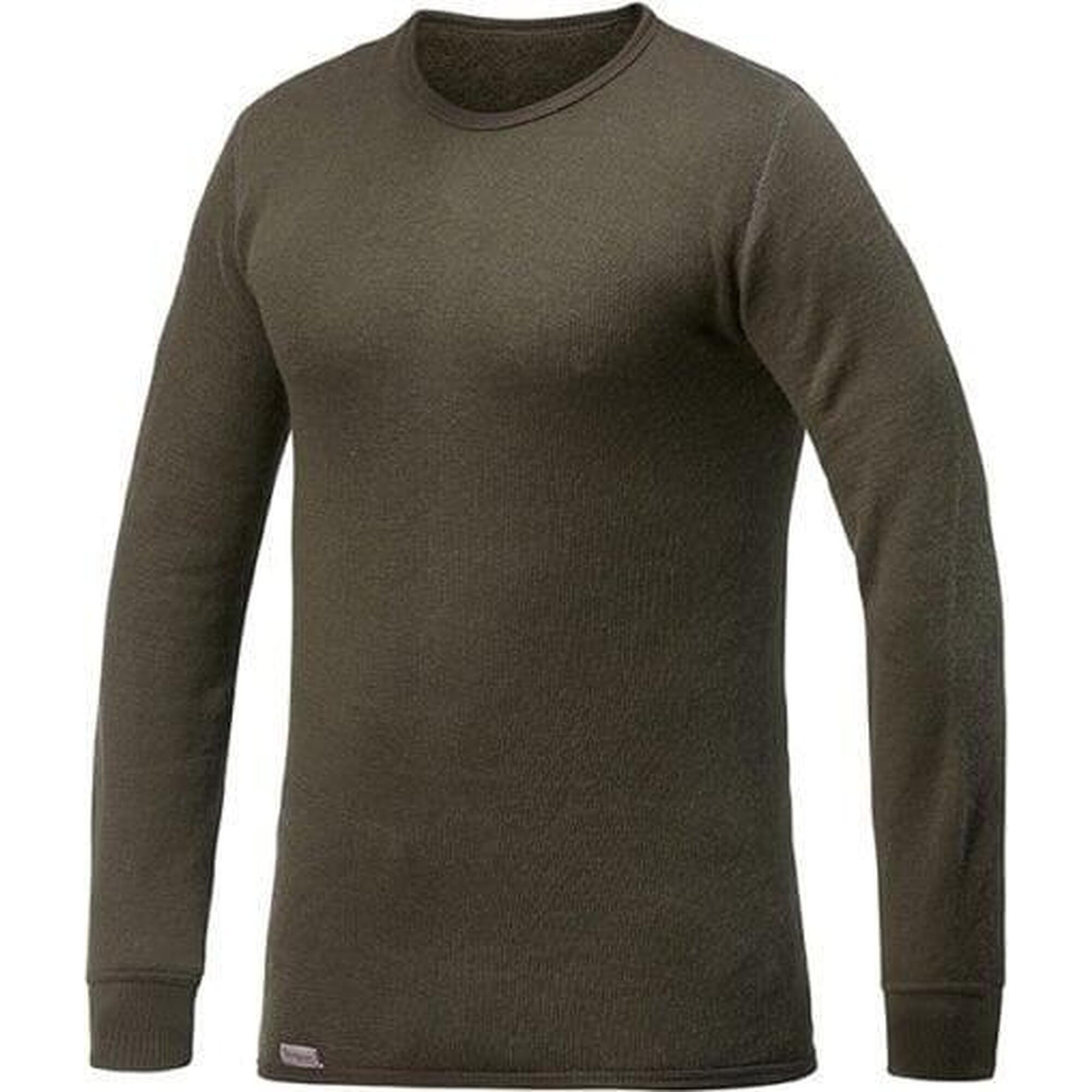 Woolpower Merino Base Layer Crewneck 200 - Verde Pino