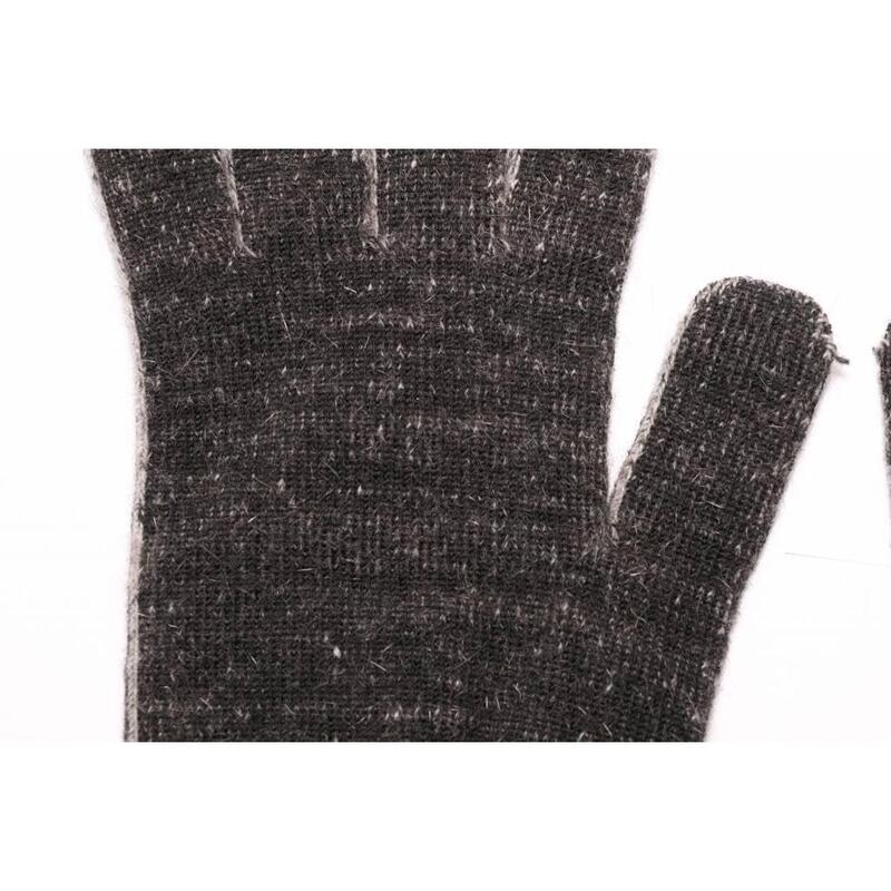 Weft Possum/Merino Handschoenen - Lange Vingers - Black Marl