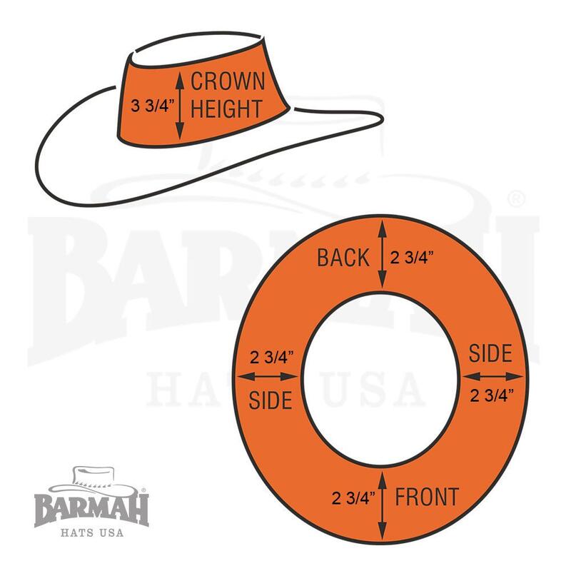 Barmah Hats Foldaway Bronco Fullgrain - Noir - Cuir de vache - Pliable