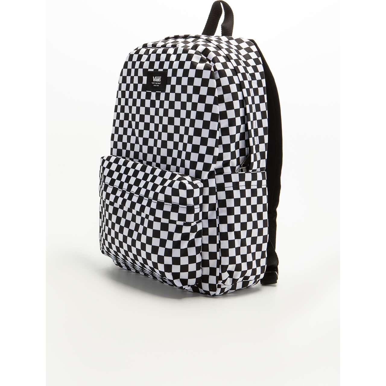 Mochila Vans old skool check Branco. 2/7