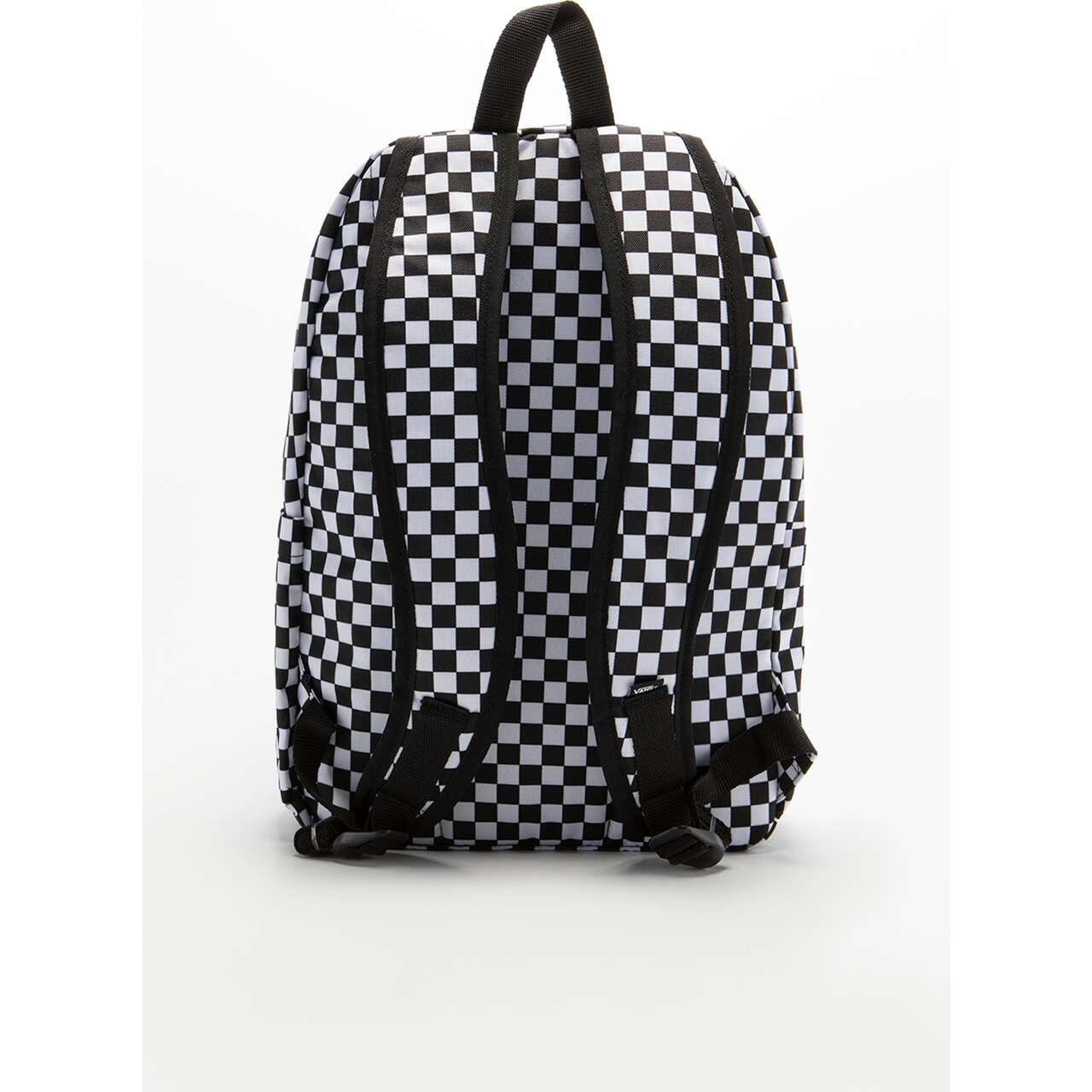 Mochila Vans old skool check Branco. 3/7
