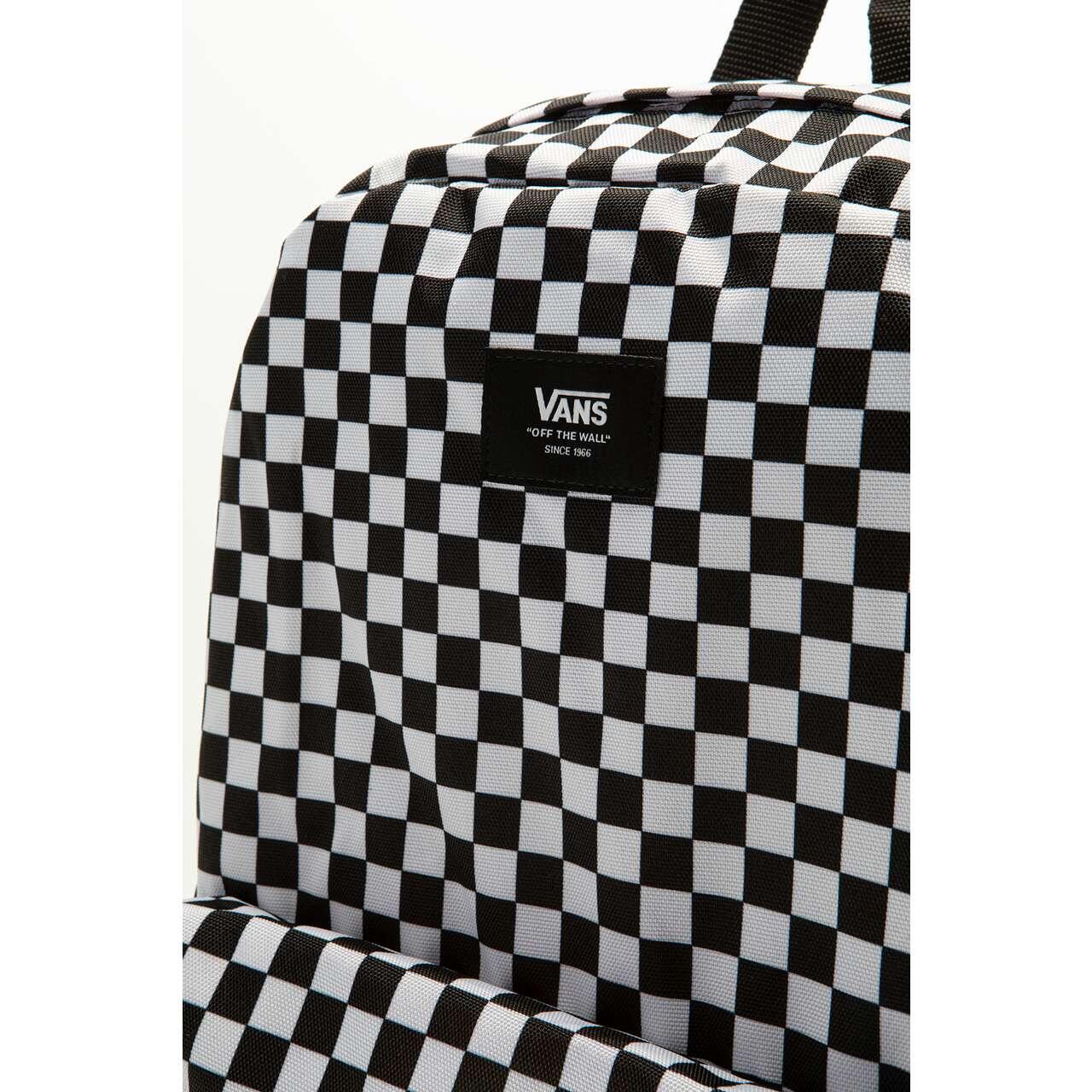 Mochila Vans old skool check Branco. 4/7