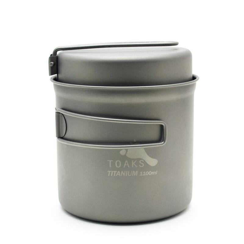 Toaks Titanium 1100ml Pan - Multifunctioneel deksel