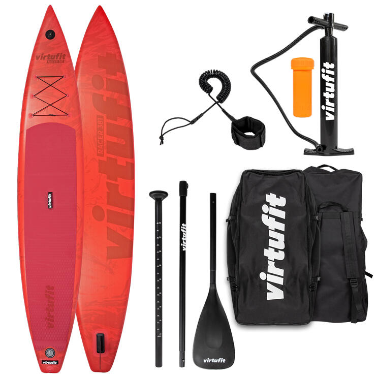 VIRTUFIT Tabla paddle surf - Racer 381 - Rojo - Con accesorios