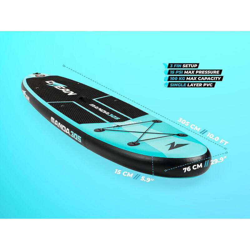 Tablas de paddle surf hinchables - Ozean Manda 305 - con accesorios