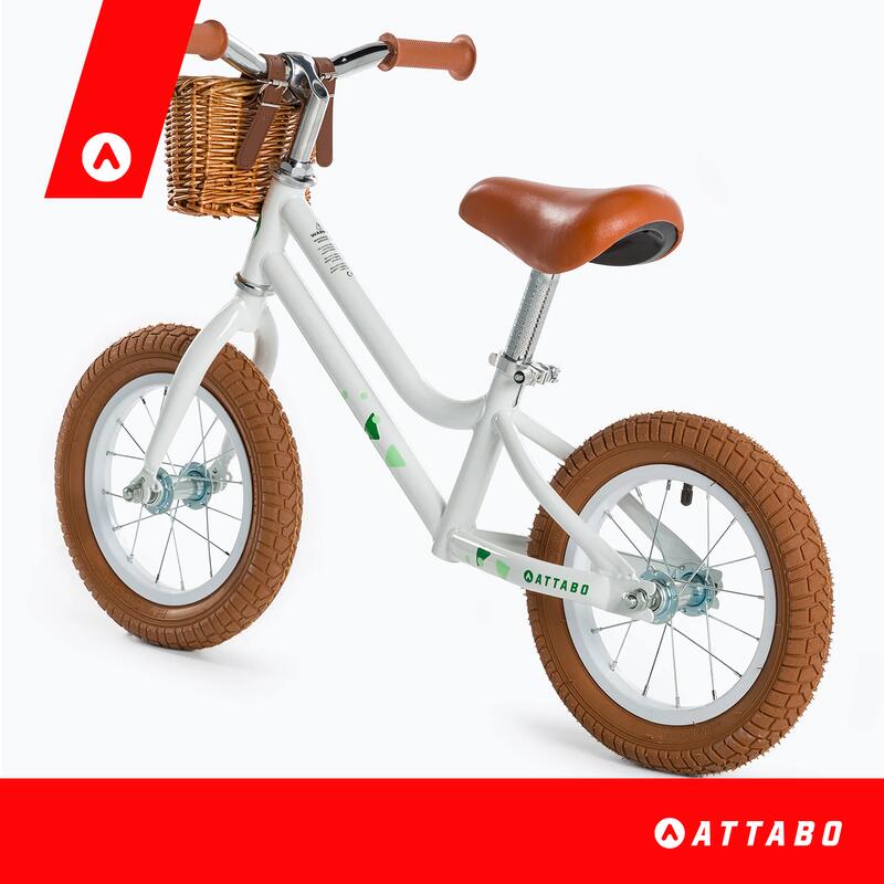 Bicicleta copii, oraș, Attabo Ace 12", alb