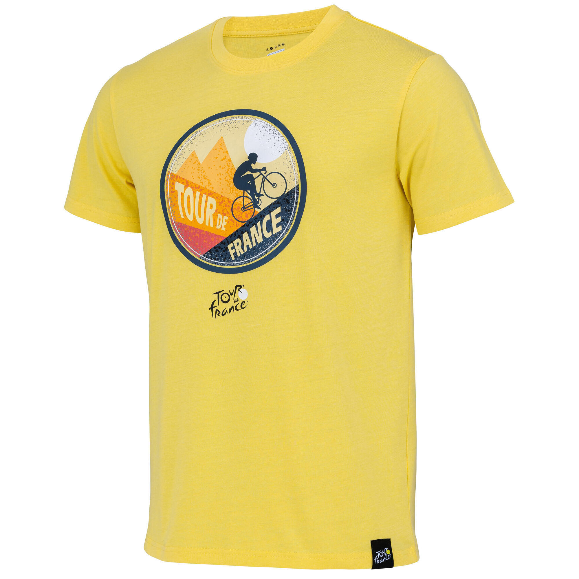 Tour De France - T-shirt Montagne - Collection Officielle Tour De France - Cyclisme - T-shirt Manches Courtes - Jaune - 44 L - Decathlon