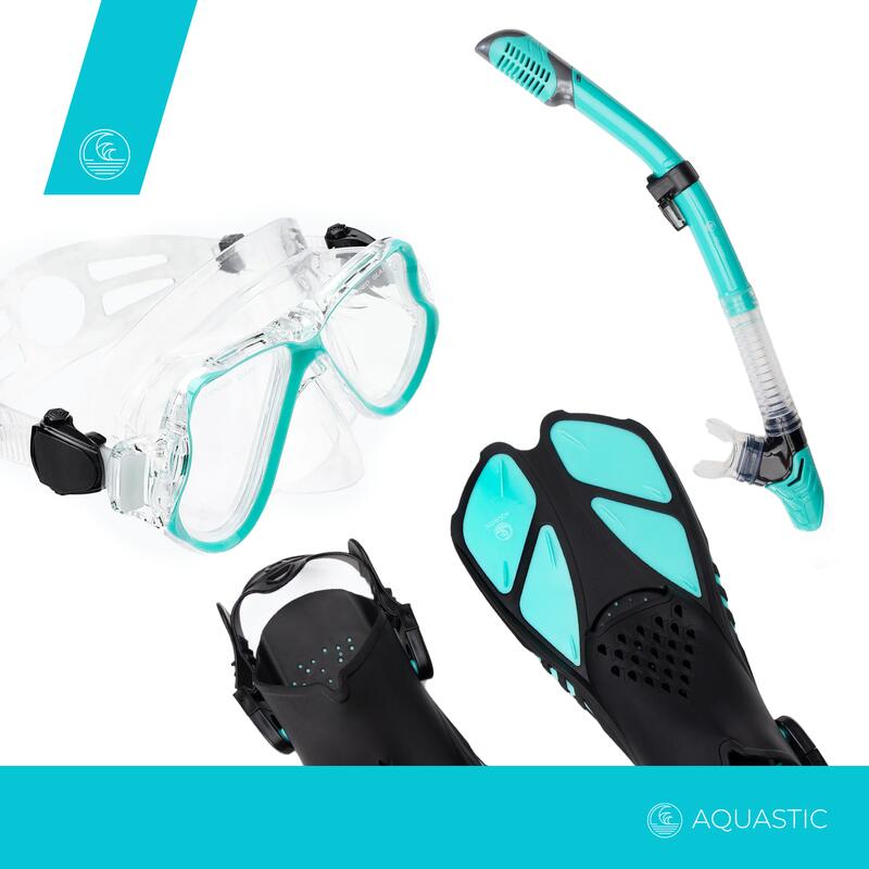 AQUASTIC snorkeling készlet Maszk + Uszonyok + Snorkel