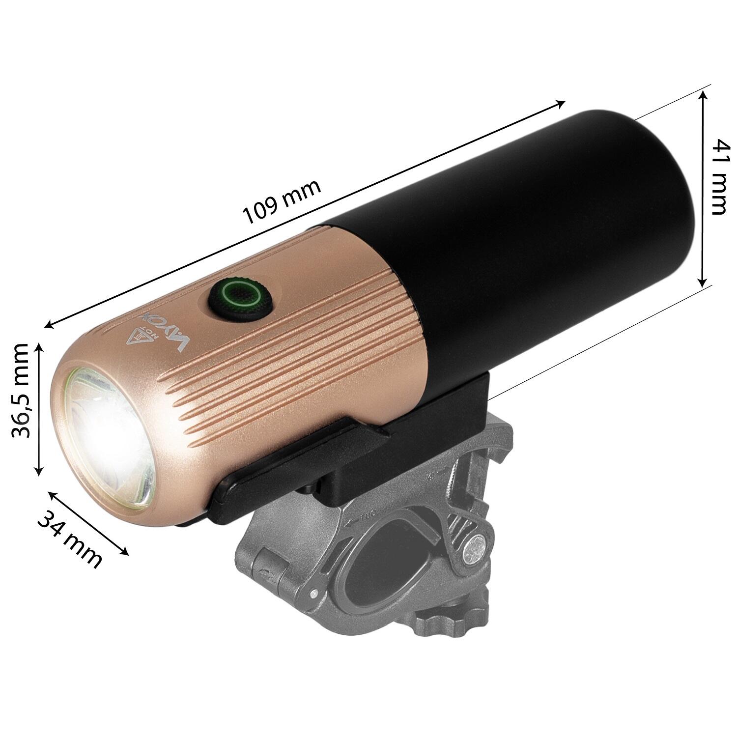 Luz dianteira para bicicleta Vayox VA0072 450lm recarregável 3/7