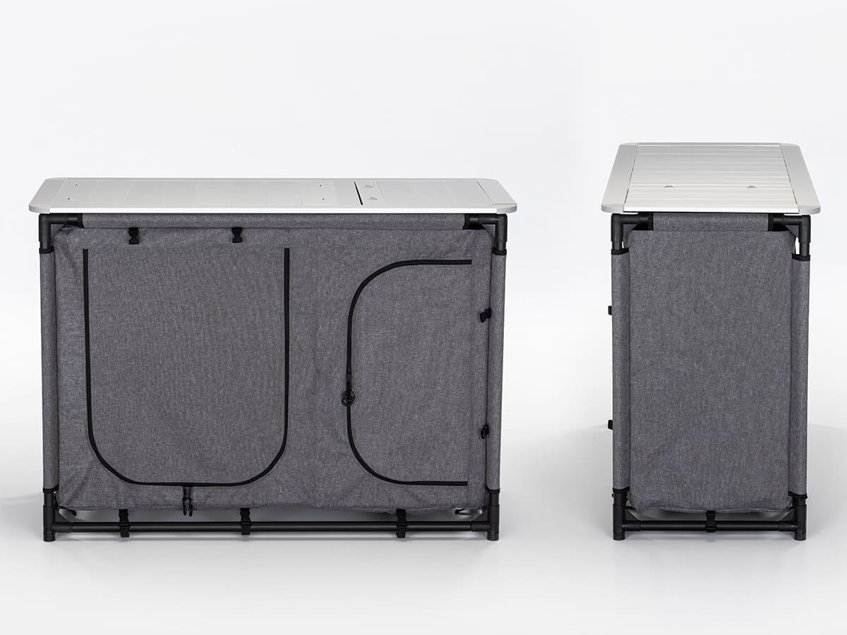 Campingkeuken - Ruoka - Opvouwbare campingkast met aluminium frame - Spoelbak 4/7
