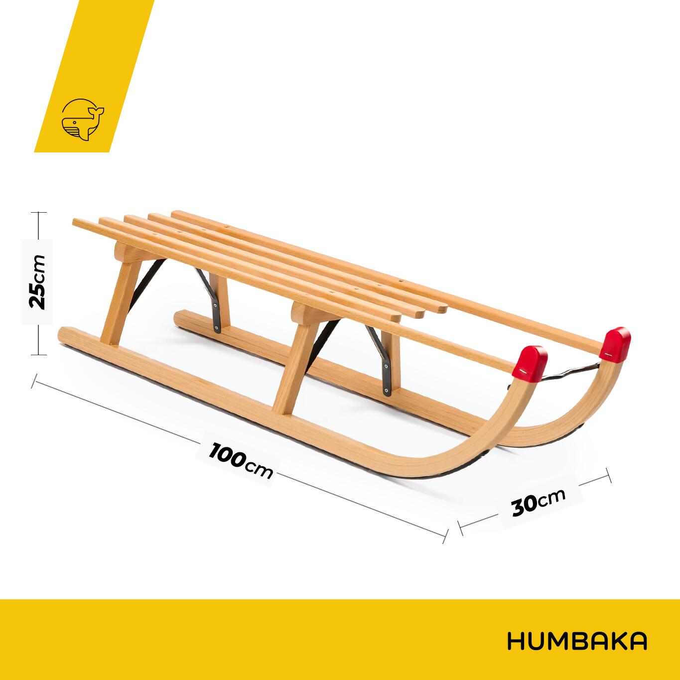 HUMBAKA houten slee van VT-Sport Davos 100 2/5