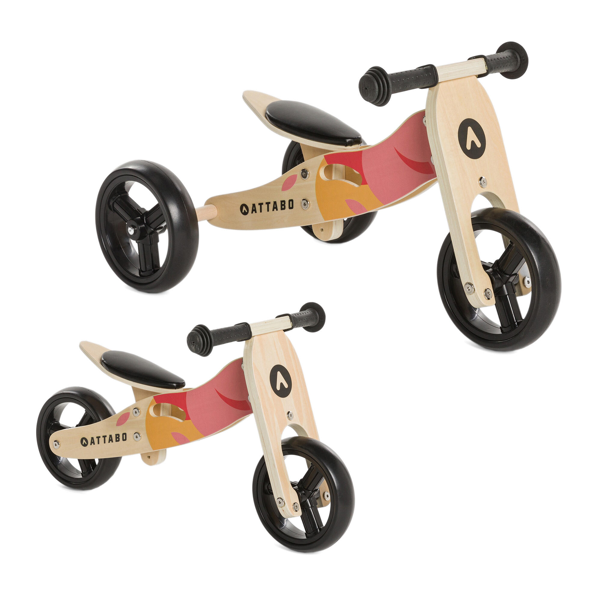 Bicicleta de equilíbrio attabo ride 2 em 1 7"