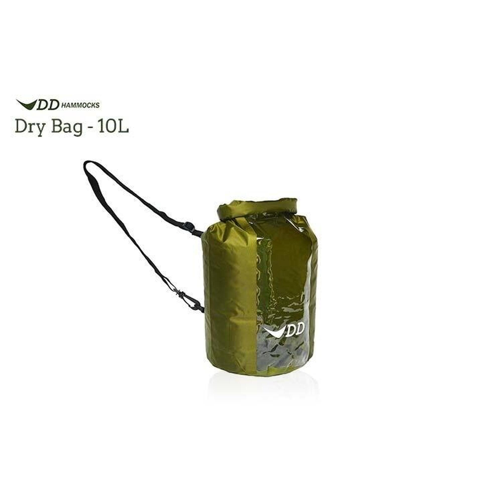 DD Hammocks Dry Bag 10 liter - Groen Waterdichte Hoes