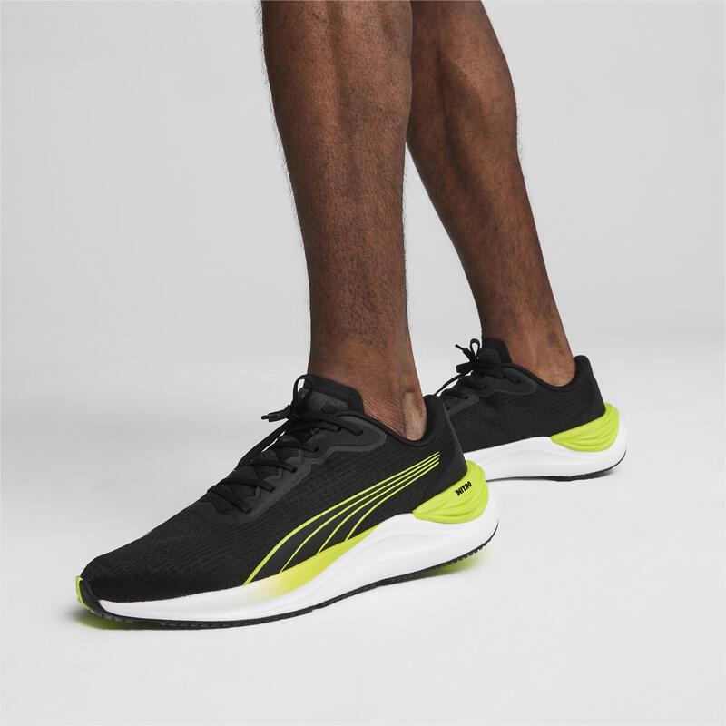 Pantofi de alergat Electrify NITRO™ 3 pentru bărbați PUMA Black Lime Pow Green