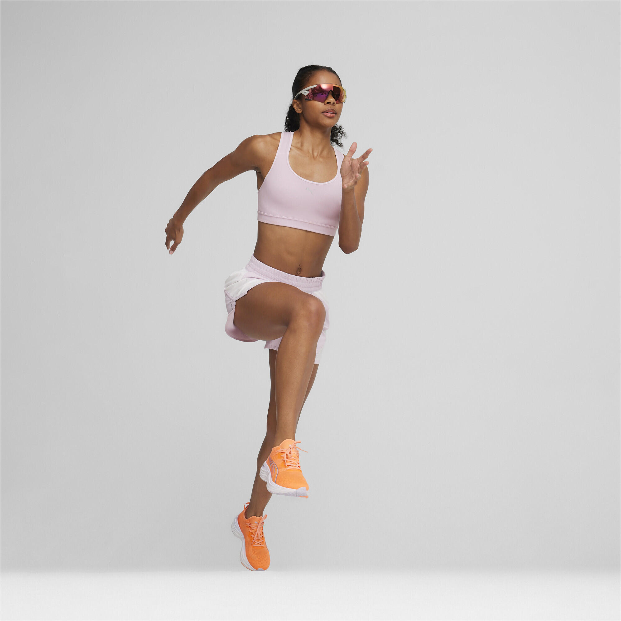 Puma ForeverRun Nitro Womens Orange Running Shoes 3/7