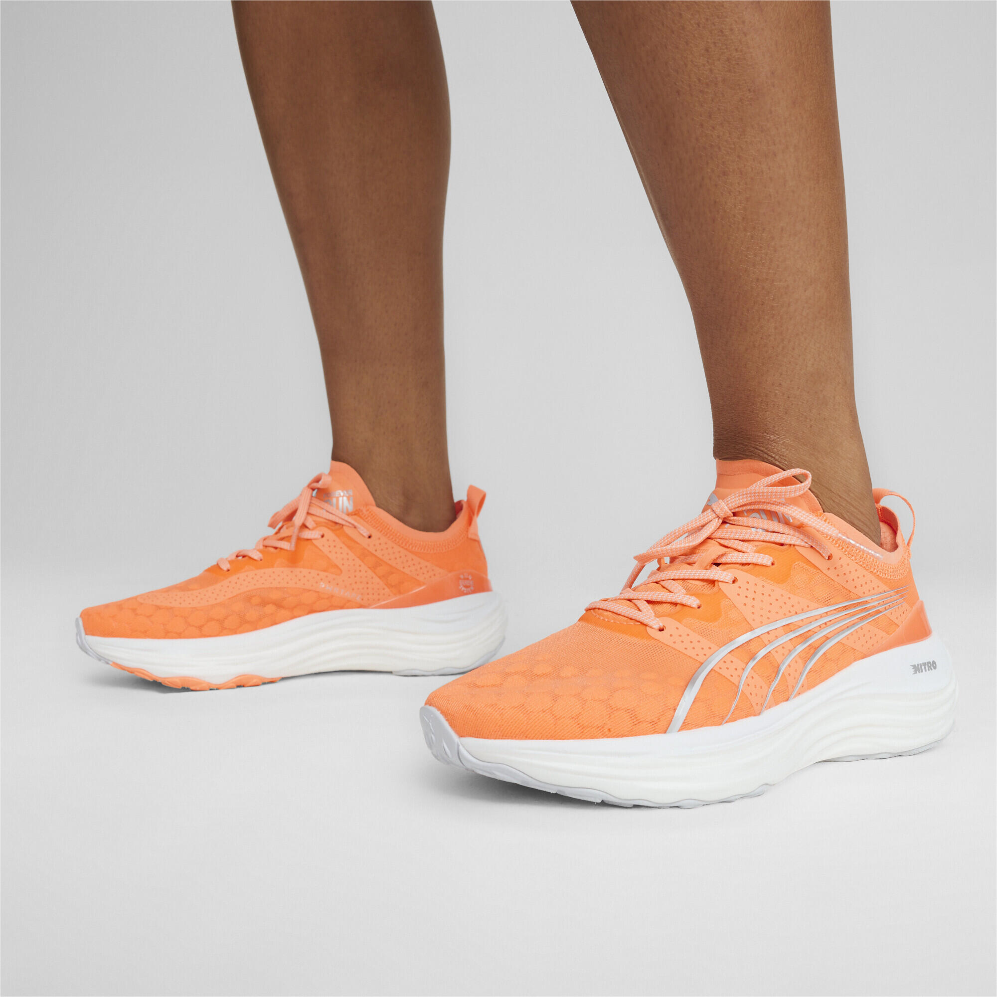Puma ForeverRun Nitro Womens Orange Running Shoes 2/7