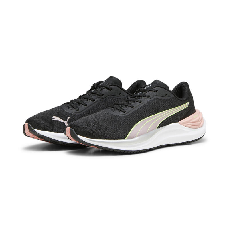 Electrify NITRO™ 3 Laufschuhe Damen PUMA Black Peach Smoothie Speed Green Pink