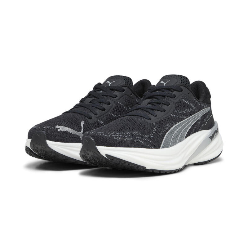 Magnify NITRO™ 2 hardloopschoenen voor dames PUMA Black White Silver Metallic