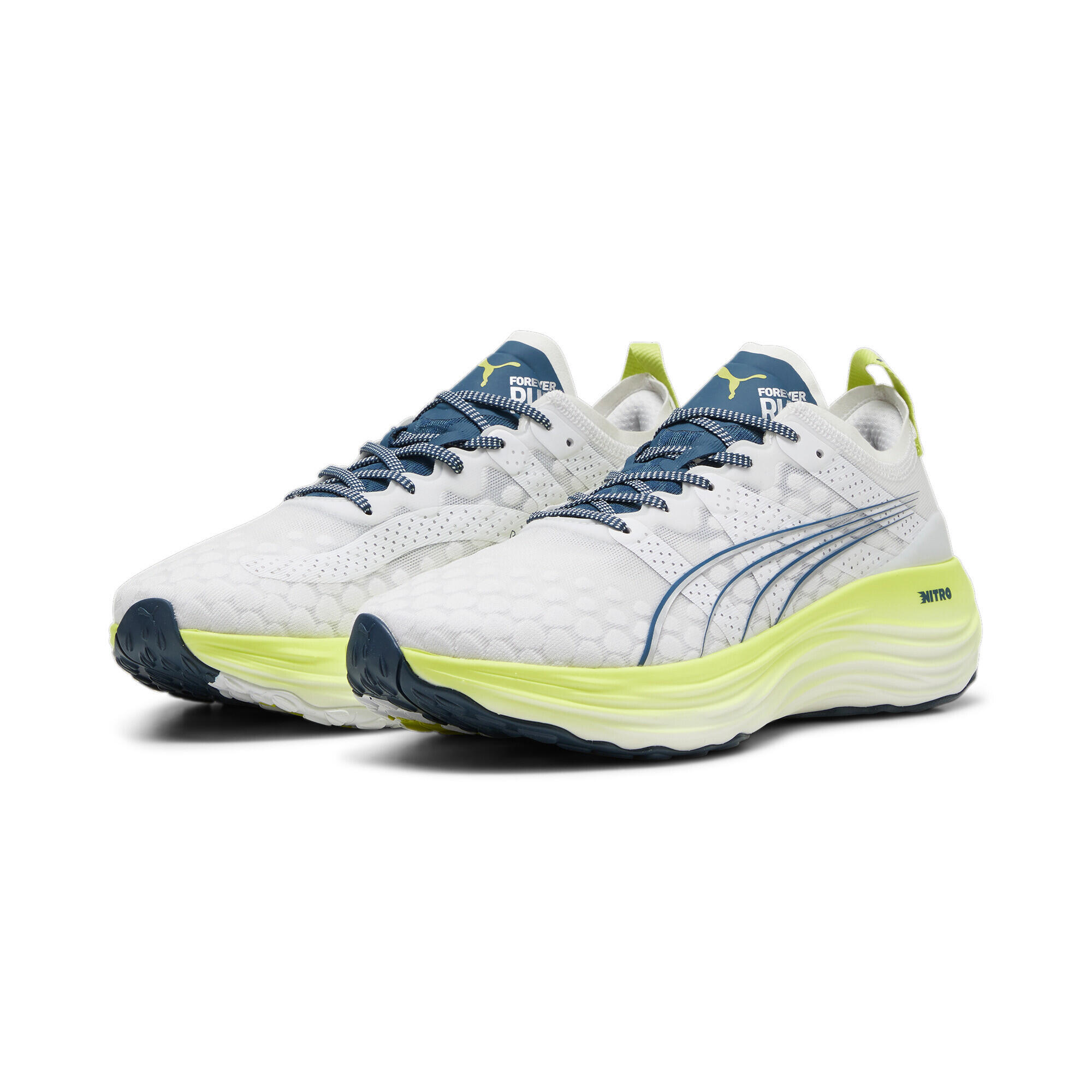 PUMA Puma ForeverRun Nitro Mens Light Blue Running Shoes